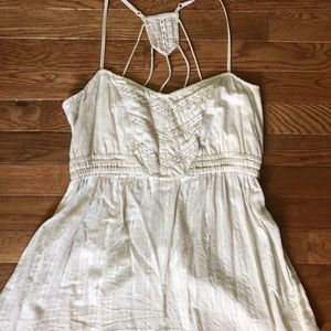 Ivory camisole with cut out back detailing